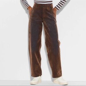 Wild fable Brown Blue Mid Rise 90s Relaxed Straight Denim Jeans 4 or 6